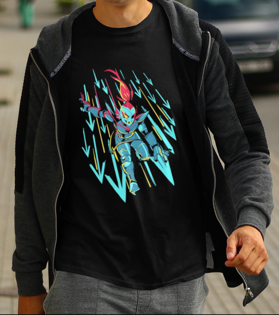 Undyne Onslaught 10th Anniversary Undertale T-Shirt