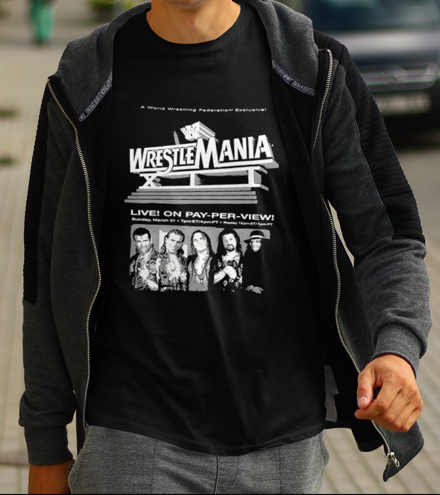 WrestleMania XII World Wrestling Federation Live On Pay Per View March 31 1996 Anaheim T-Shirt