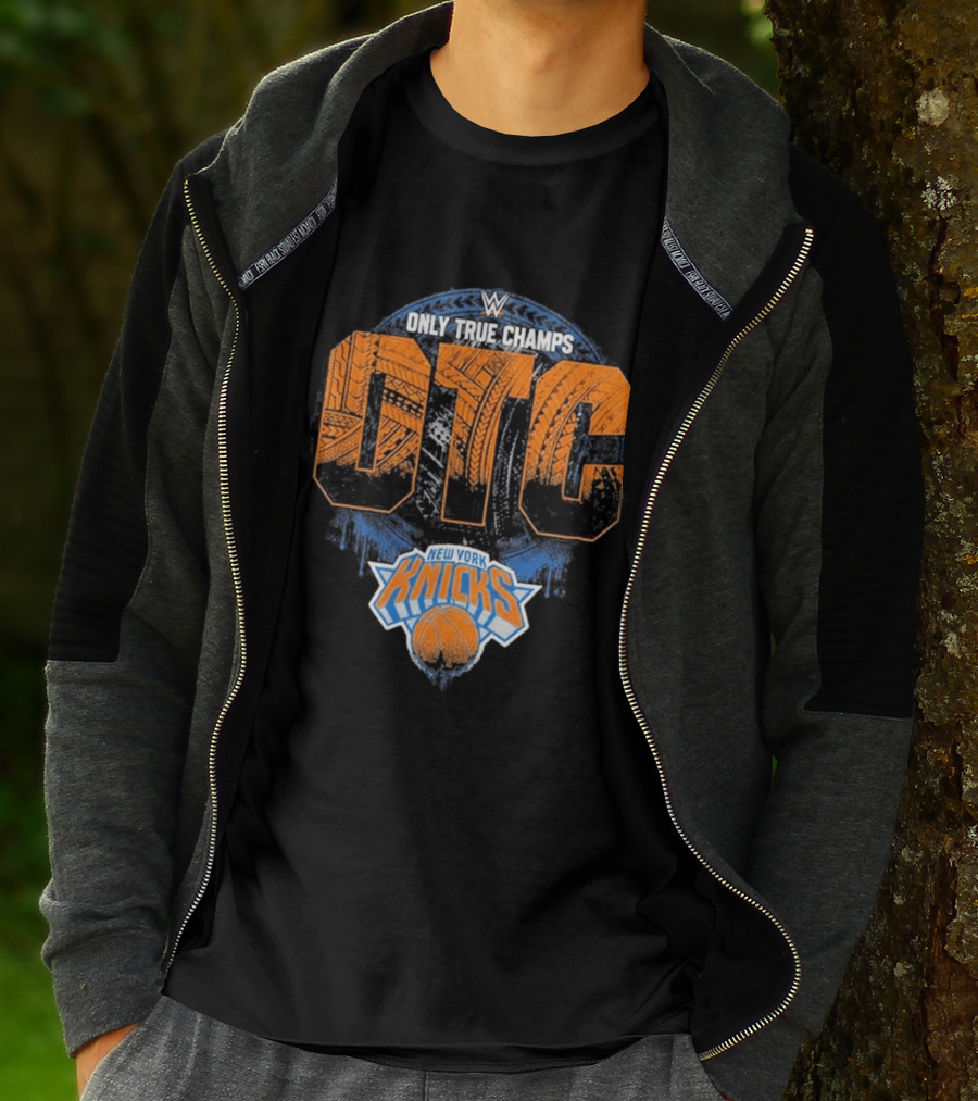 WWE Only True Champs OTC New York Knicks Basket T-Shirt