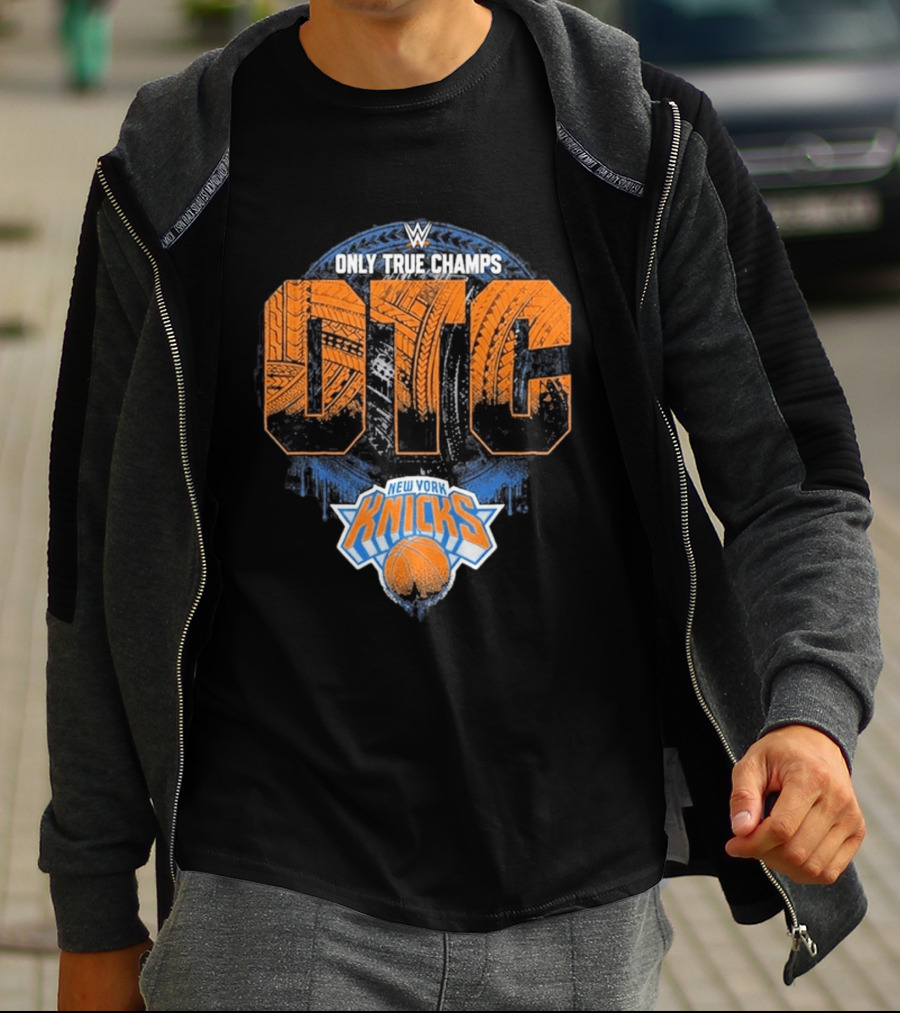 WWE Only True Champs OTC New York Knicks Basket T-Shirt