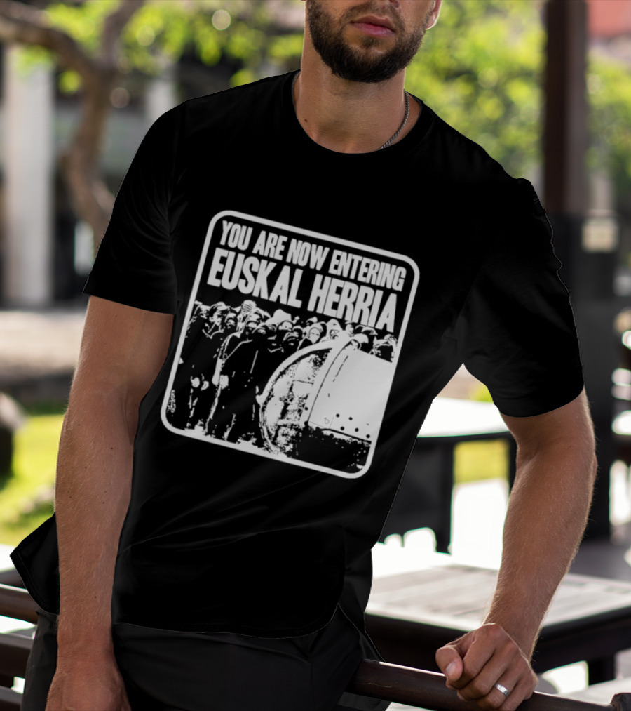 You Are Now Entering Euskal Herria Cosmic Tentacles Studio Edition Historic Basque Country Graffiti T-Shirt