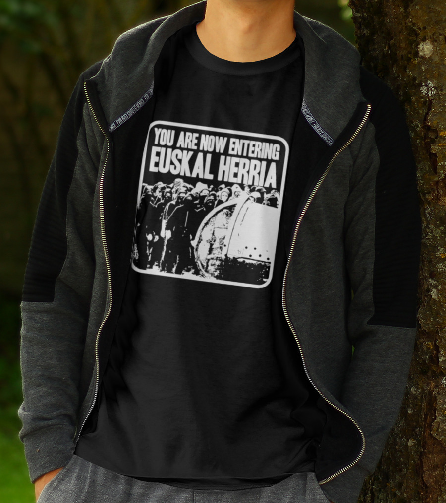 You Are Now Entering Euskal Herria Cosmic Tentacles Studio Edition Historic Basque Country Graffiti T-Shirt