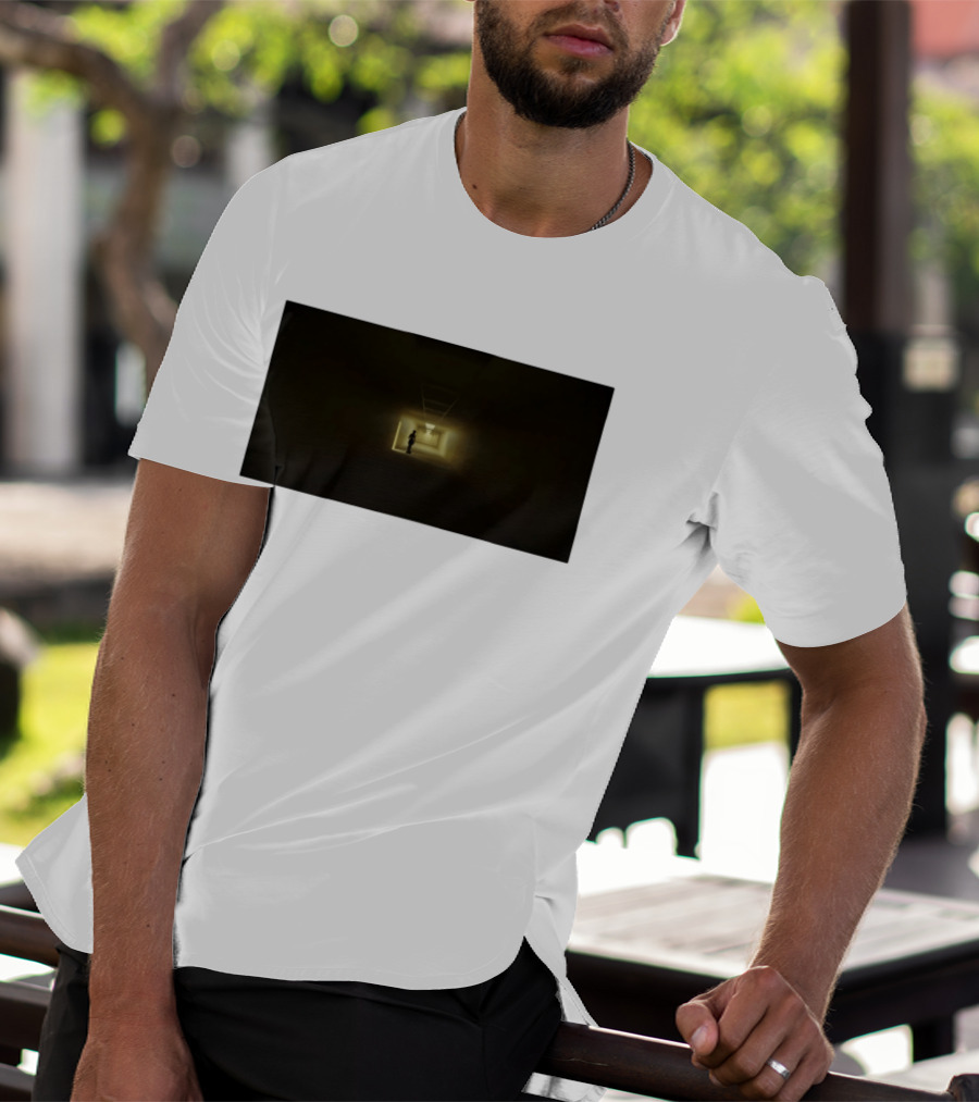 Backrooms Dark Hallway Figure Eerie Aesthetic T-Shirt