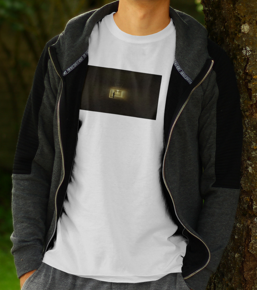 Backrooms Dark Hallway Figure Eerie Aesthetic T-Shirt