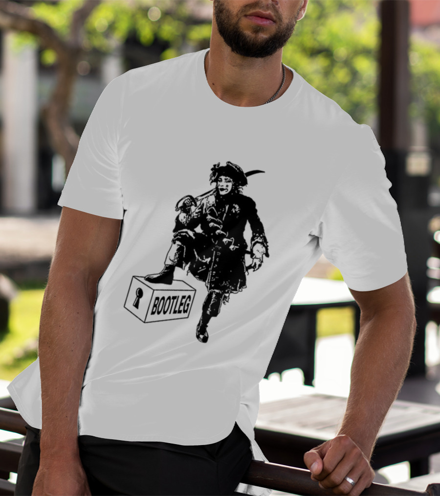 Bootleg The Garden Ghosts Spirits Shades Spectres Apparitions Pirate 2 Sided T-Shirt