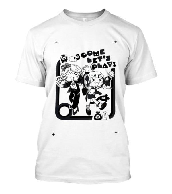 Come Let's Play Anime Characters Manga Fun T-Shirt