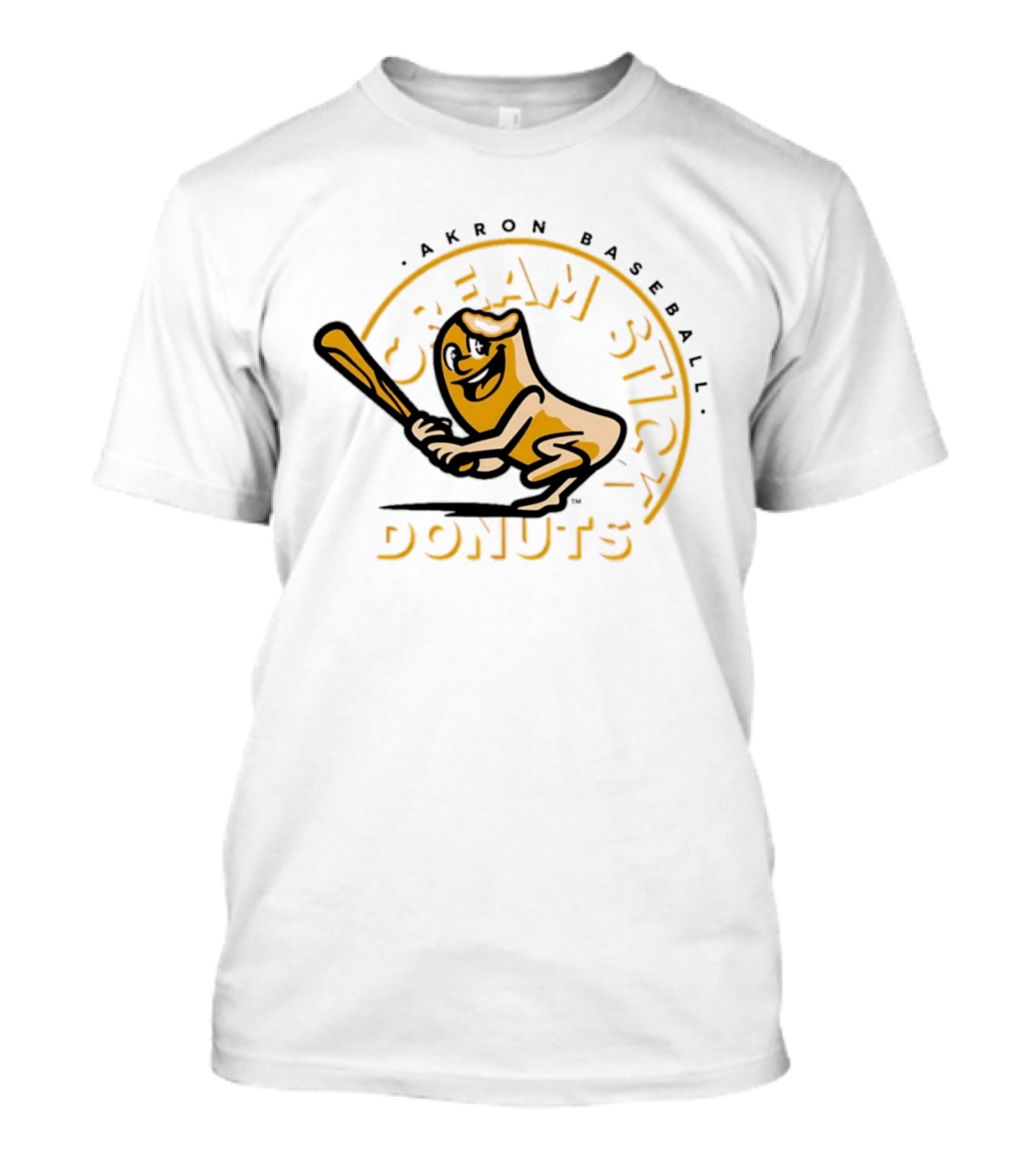 Cream Stick Donuts Akron Baseball T-Shirt