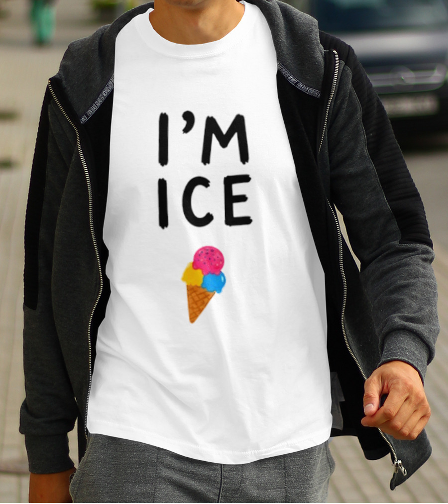 I'm Ice Cream Dessert Fun Colorful Cone T-Shirt
