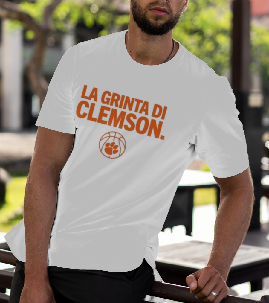 La Grinta Di Clemson Tigers Basketball Paw T-Shirt