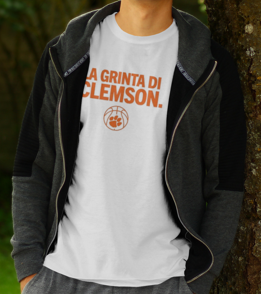 La Grinta Di Clemson Tigers Basketball Paw T-Shirt