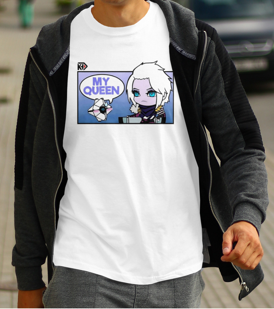 Mara Simp My Queen Chibi Character With Ghost Companion T-Shirt