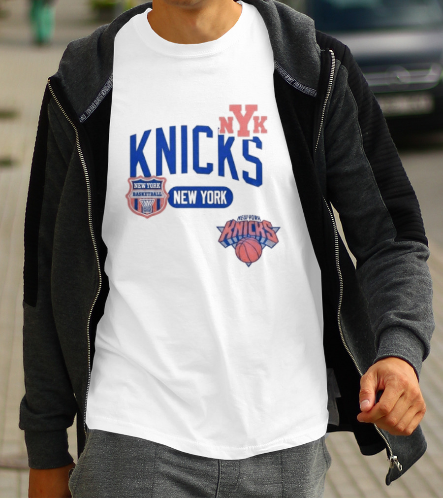 New York Knicks NYK Basketball NBA Collage T-Shirt