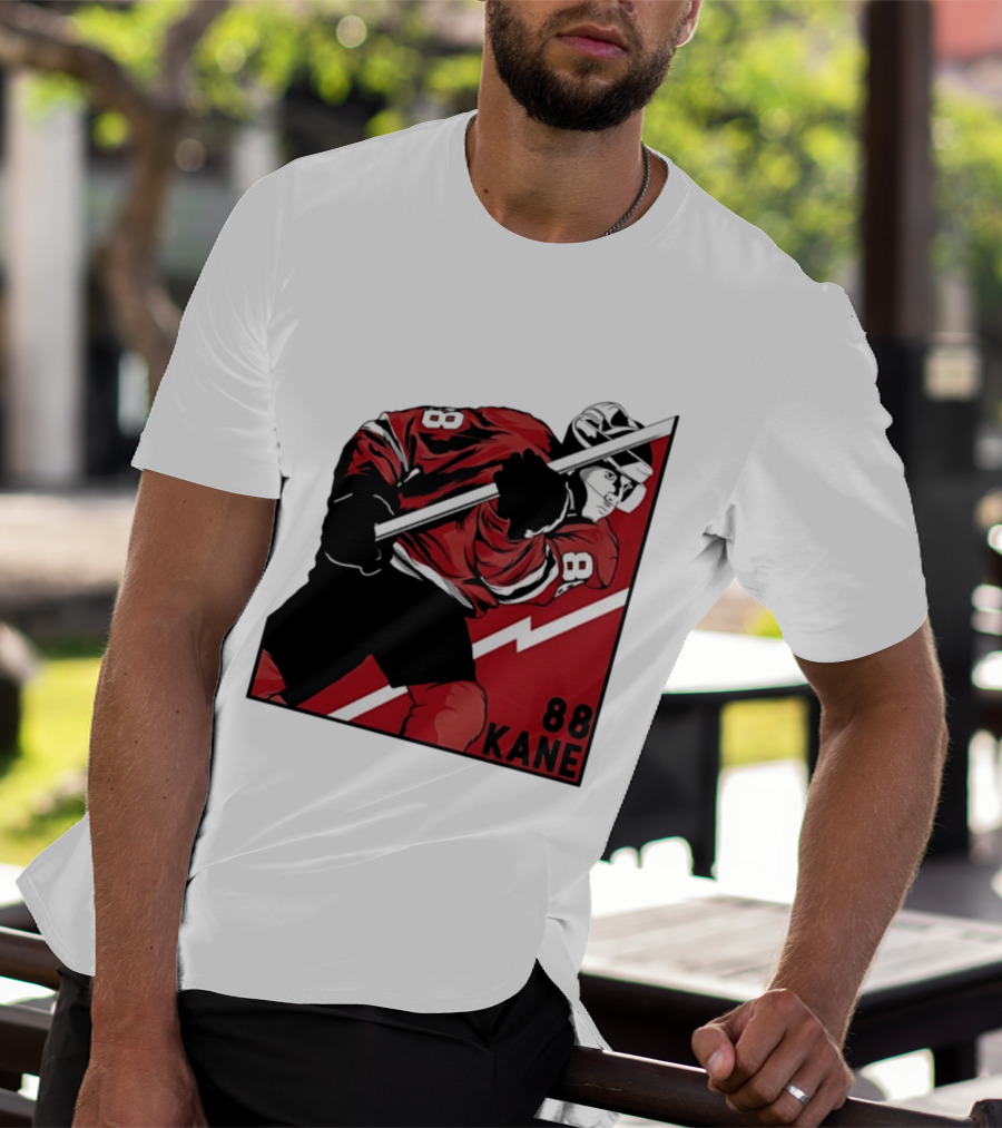 Patrick Kane 88 Chicago Blackhawks Comic Style Hockey Player T-Shirt
