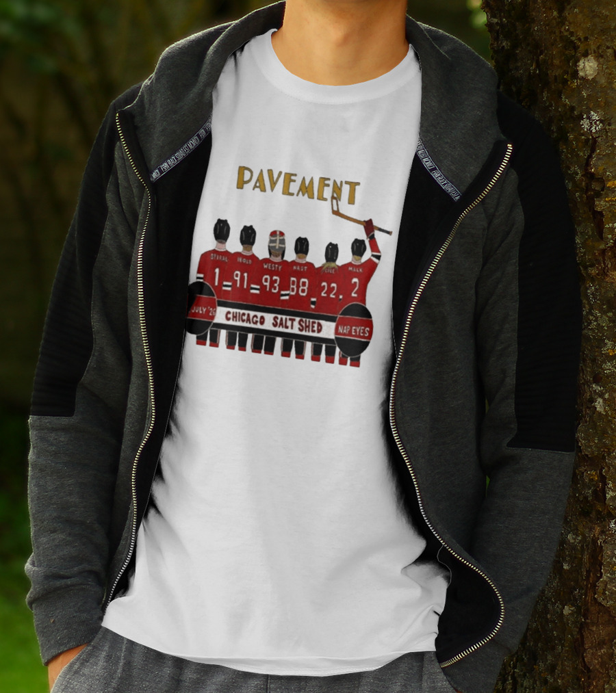 Pavement Chicago Salt Shed July 22 2026 Hockey Theme Nap Eyes Event T-Shirt