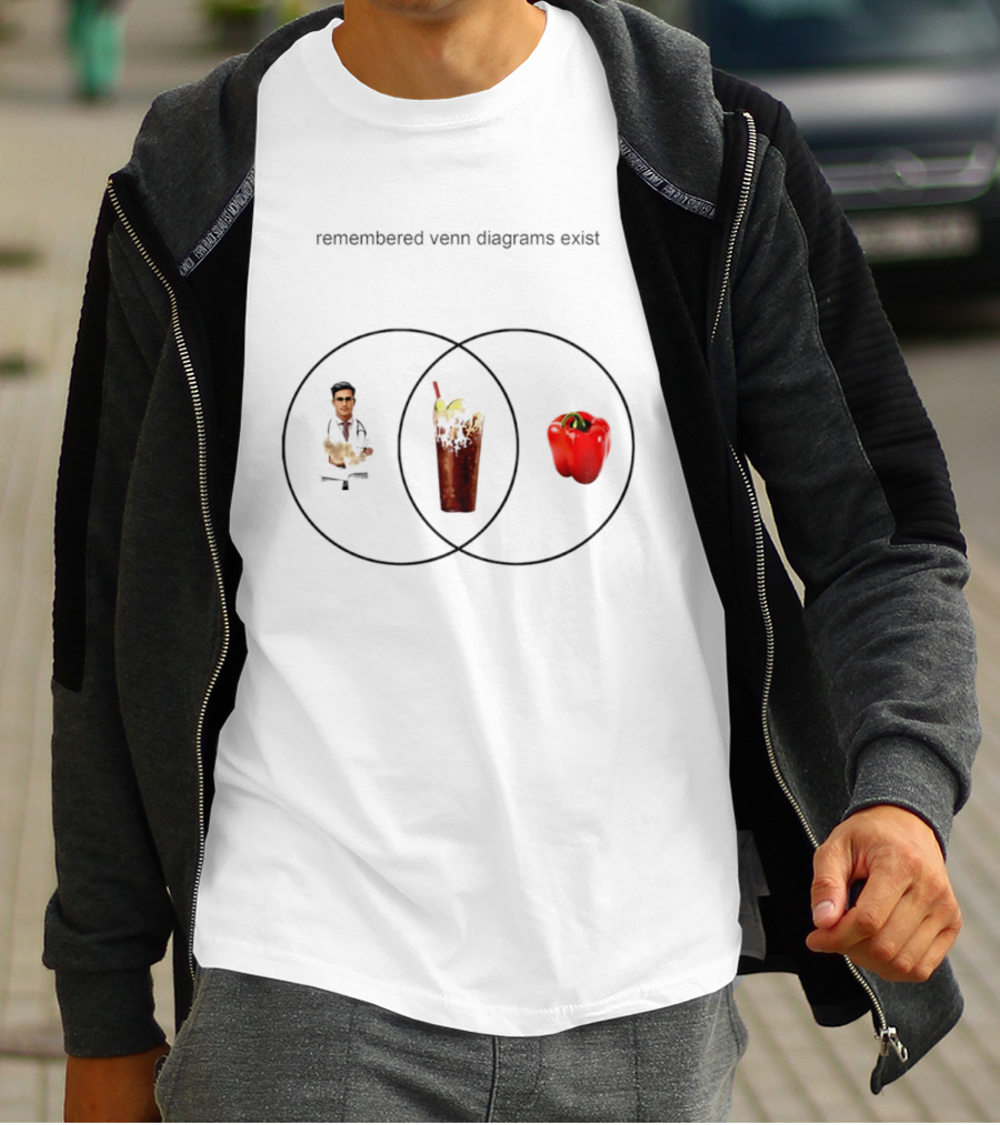 Remembered Venn Diagrams Exist Doctor Pepper Red Pepper Doctor T-Shirt