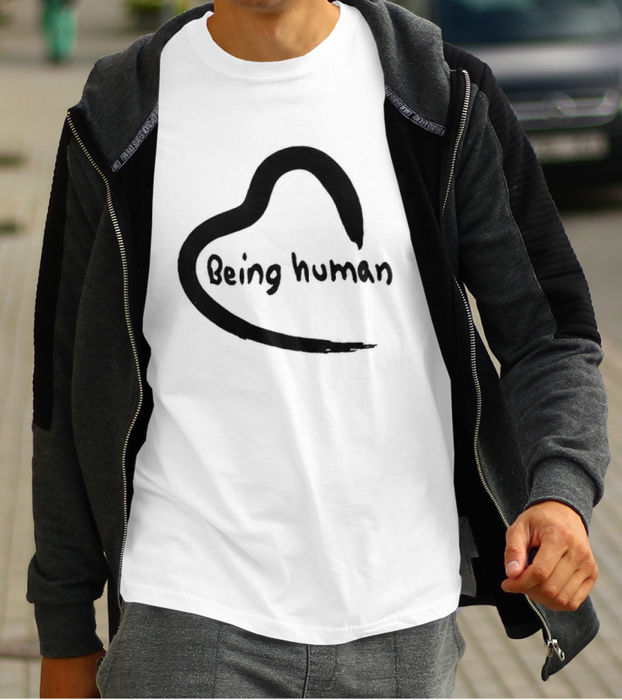 Salman Khan Being Human Heart Logo Coffee T-Shirt