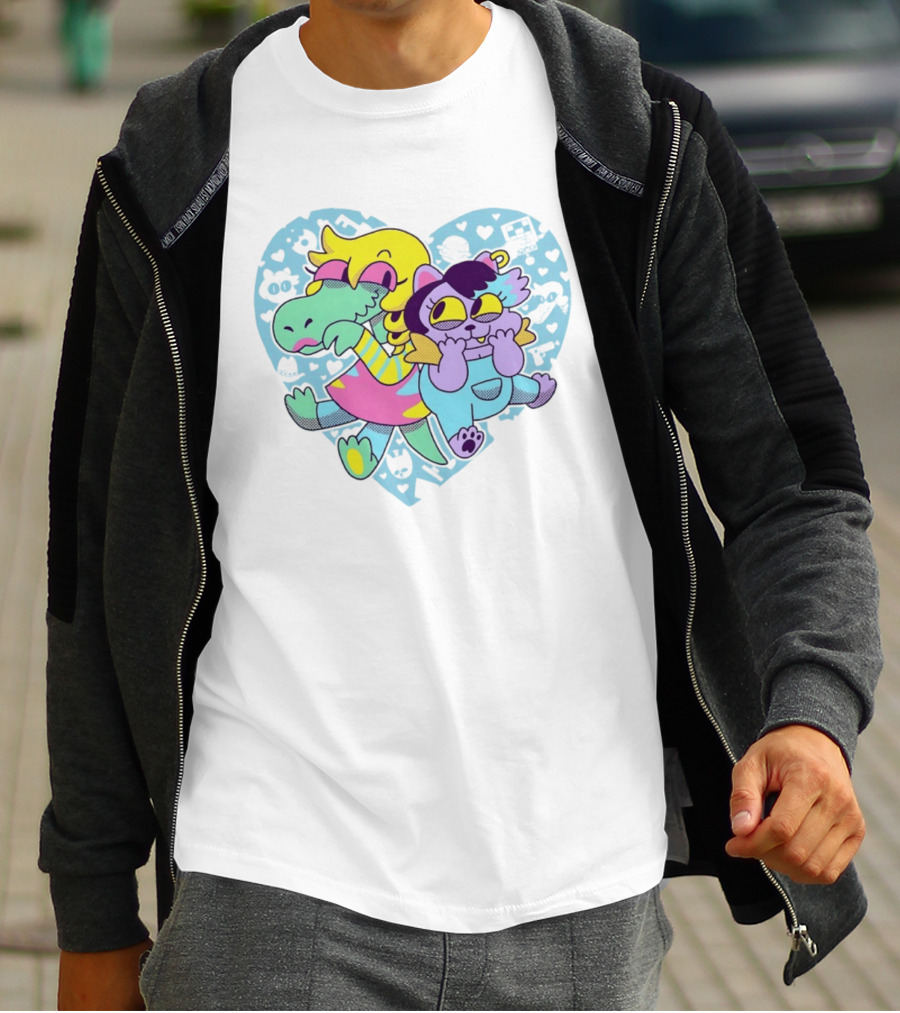 So Hyped 10th Anniversary Undertale Deltarune Heart Characters T-Shirt