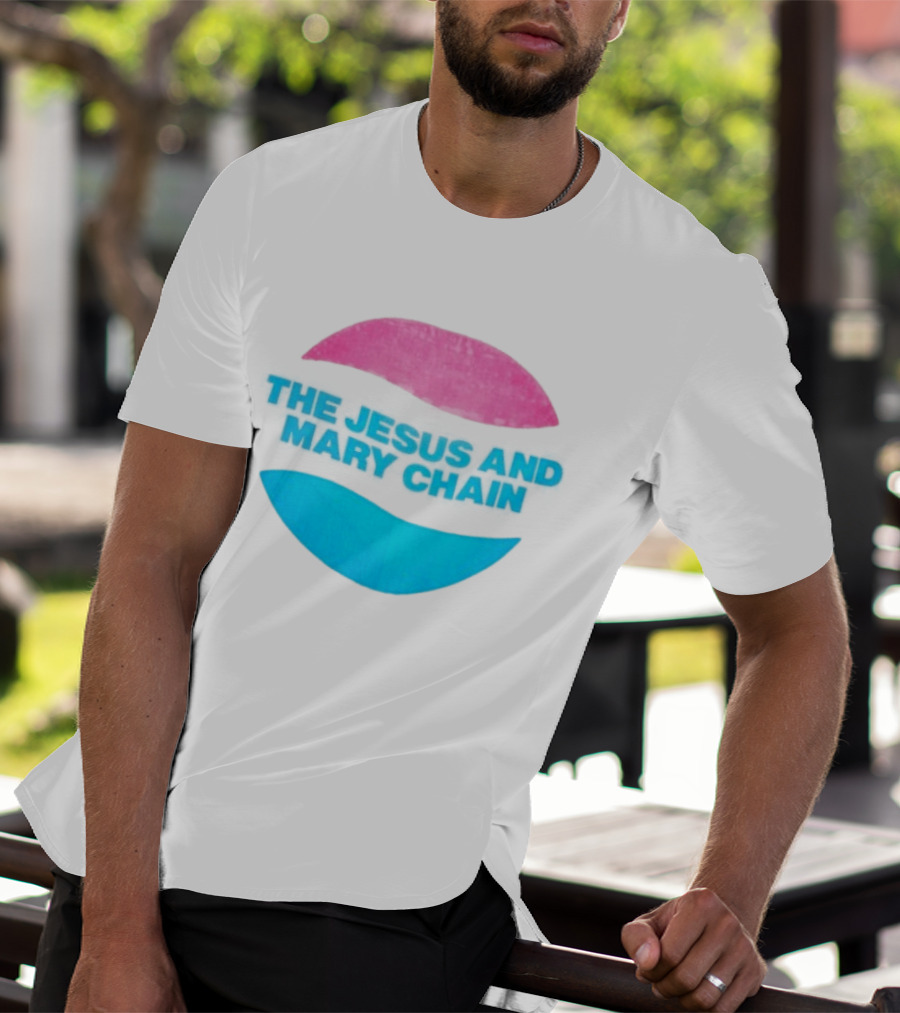 The Jesus And Mary Chain Pink Blue Lips Alternative Rock T-Shirt