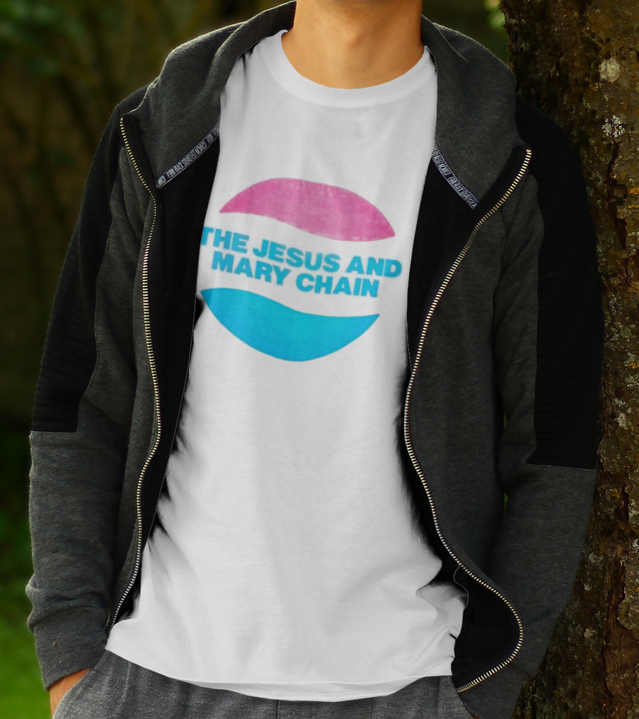 The Jesus And Mary Chain Pink Blue Lips Alternative Rock T-Shirt