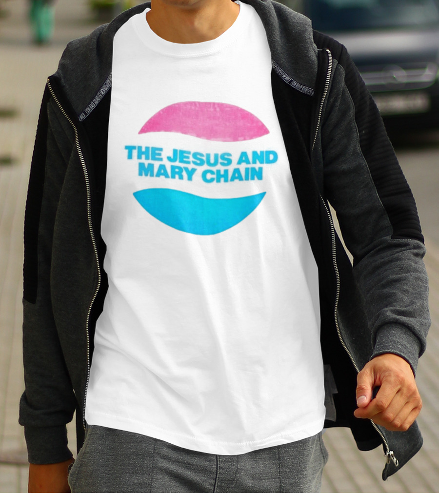The Jesus And Mary Chain Pink Blue Lips Alternative Rock T-Shirt