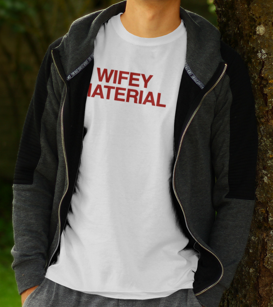 Wifey Material Bold Red T-Shirt