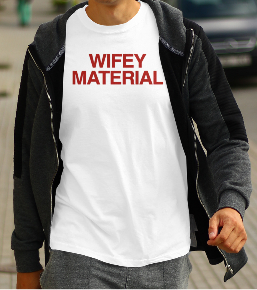 Wifey Material Bold Red T-Shirt