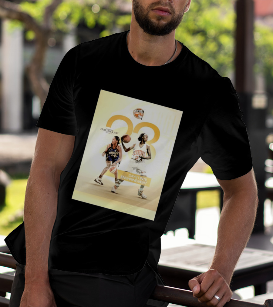 Chamique Holdsclaw Basketball Hall Of Fame 2026 Enshrinement Countdown Tennessee Mystics Number 23 T-Shirt