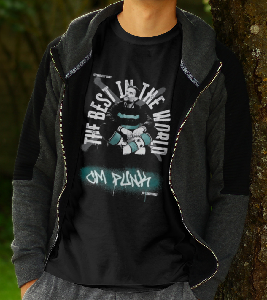 CM Punk The Best In The World Second City Saint No Compromise T-Shirt