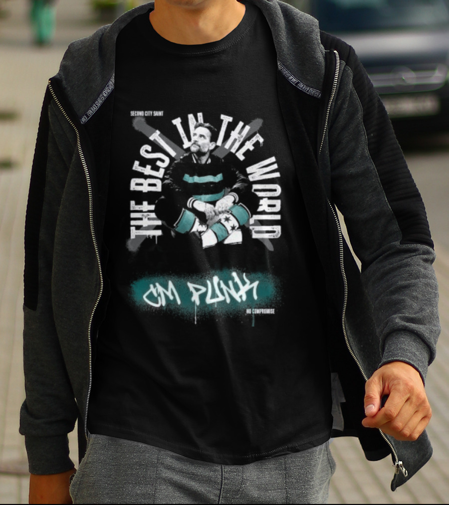 CM Punk The Best In The World Second City Saint No Compromise T-Shirt