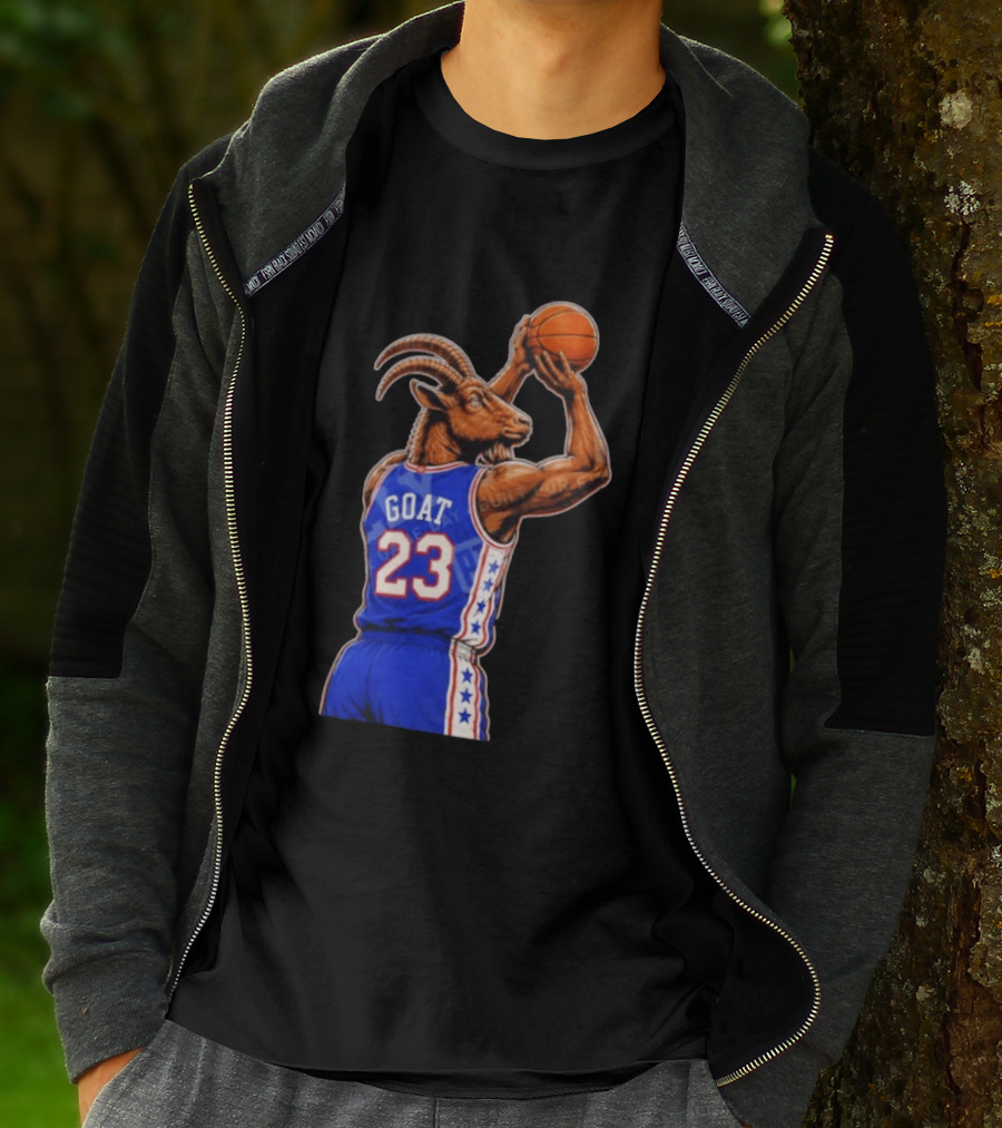GOAT 23 Basketball Jersey Philadelphia Sixers LeBron James T-Shirt