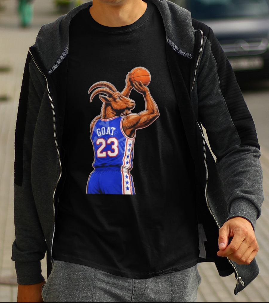 GOAT 23 Basketball Jersey Philadelphia Sixers LeBron James T-Shirt