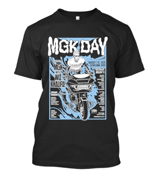 MGK Day Cleveland Ohio MGK Wiz Khalifa August 7 8 2026 T-Shirt