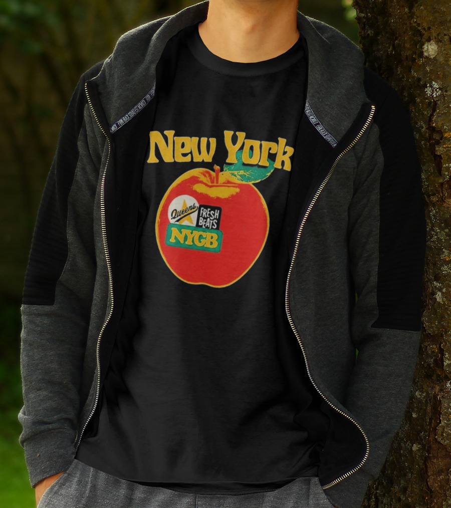 New York Queens Fresh Beats NYGB Apple T-Shirt
