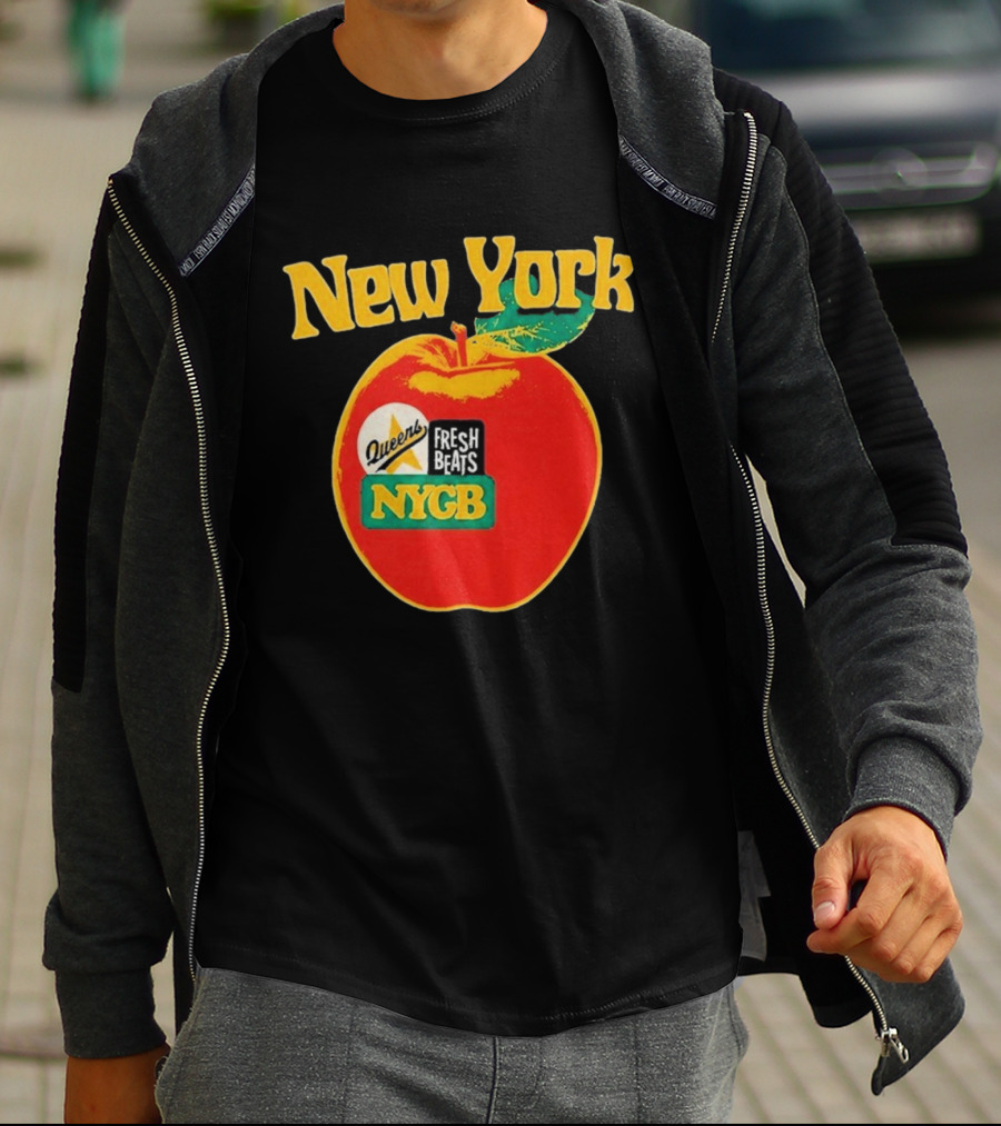 New York Queens Fresh Beats NYGB Apple T-Shirt