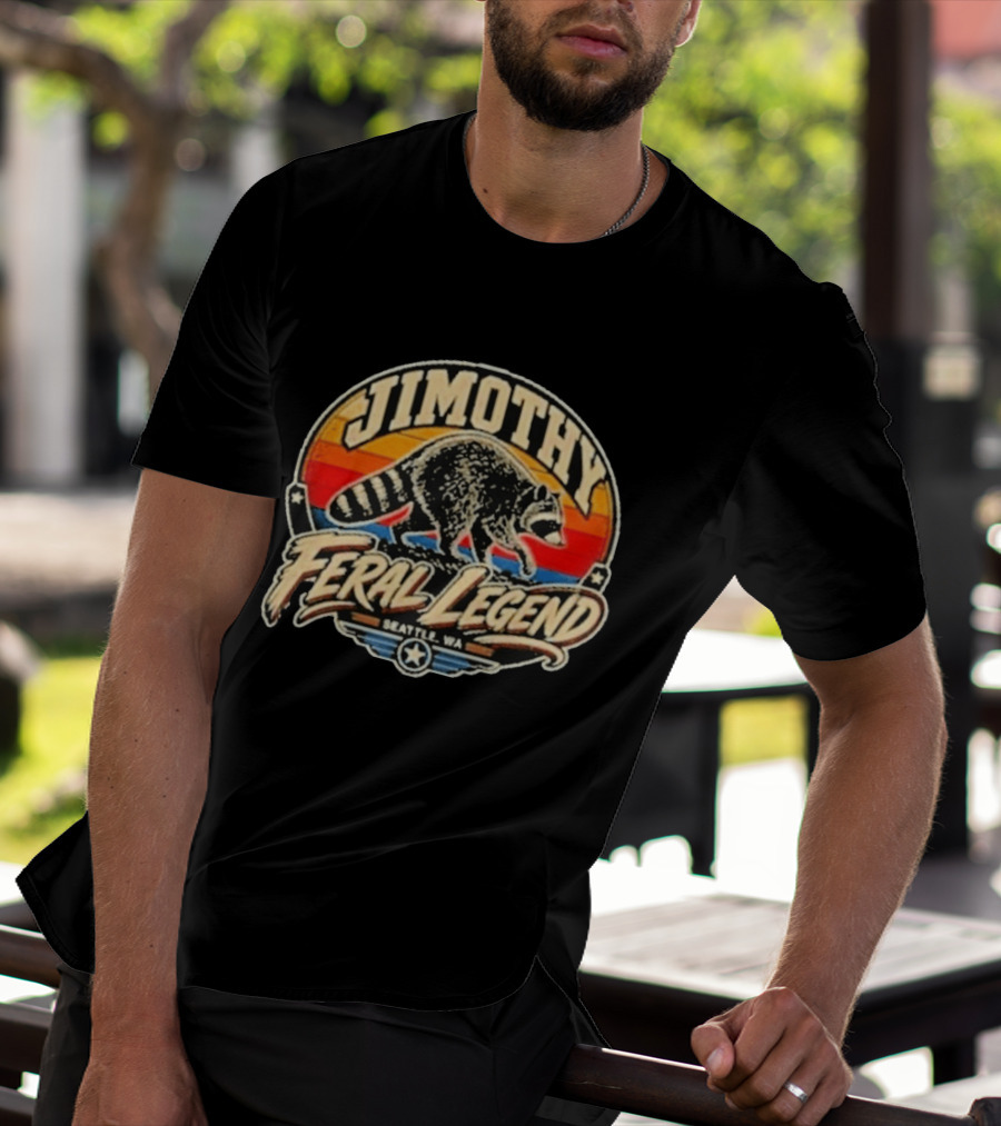 Jimothy Raccoon Feral Legend Seattle WA T-Shirt