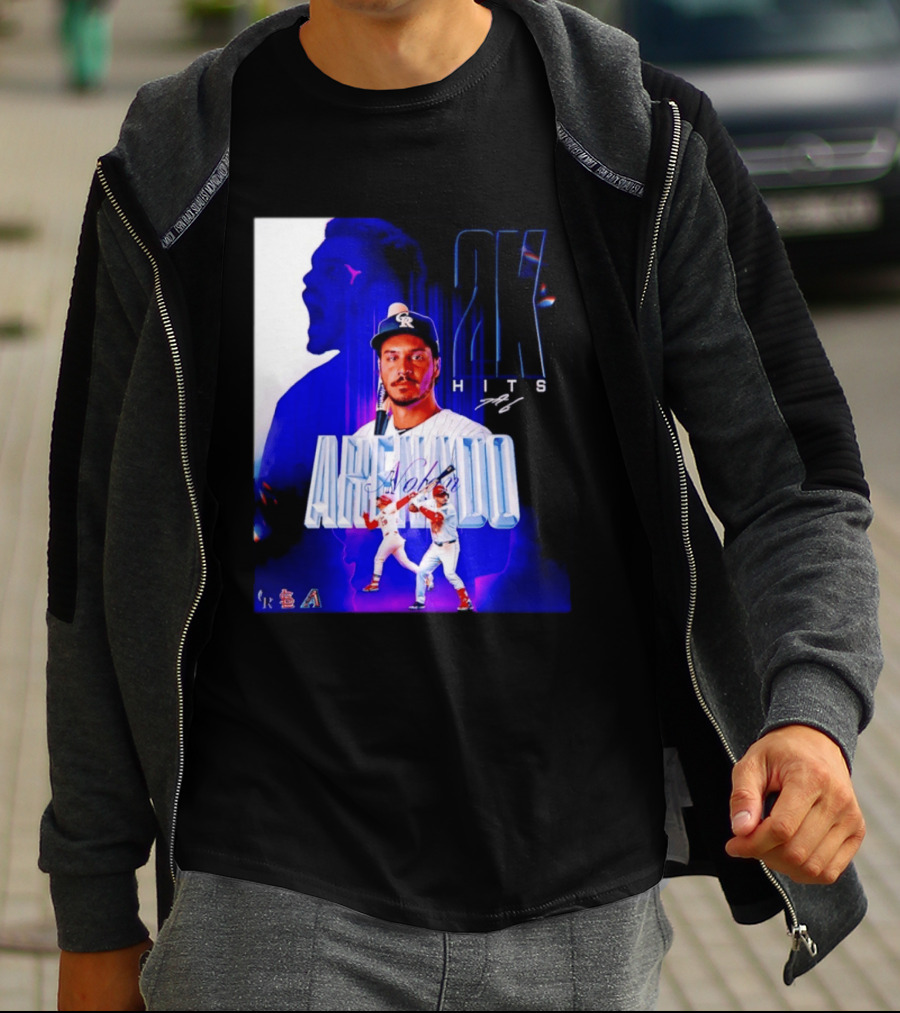 Nolan Arenado 2K Hits Retro Baseball Milestone Celebration T-Shirt
