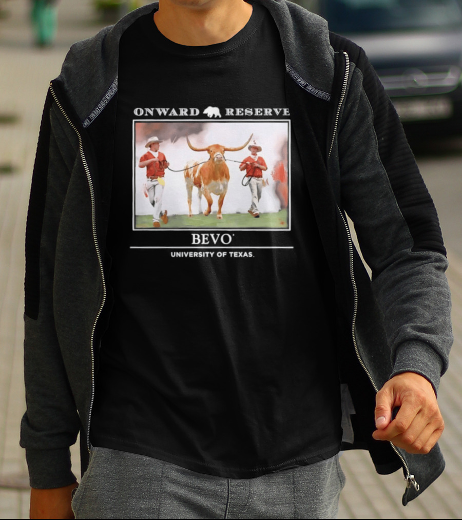 Onward Reserve Bevo University Of Texas Longhorns Football Celebration T-Shirt