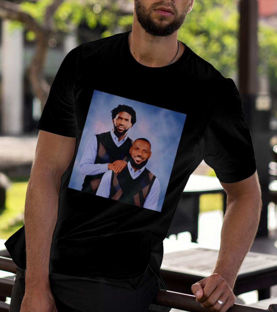 Philadelphia 76ers Lebron James Joel Embiid Step Brothers T-Shirt