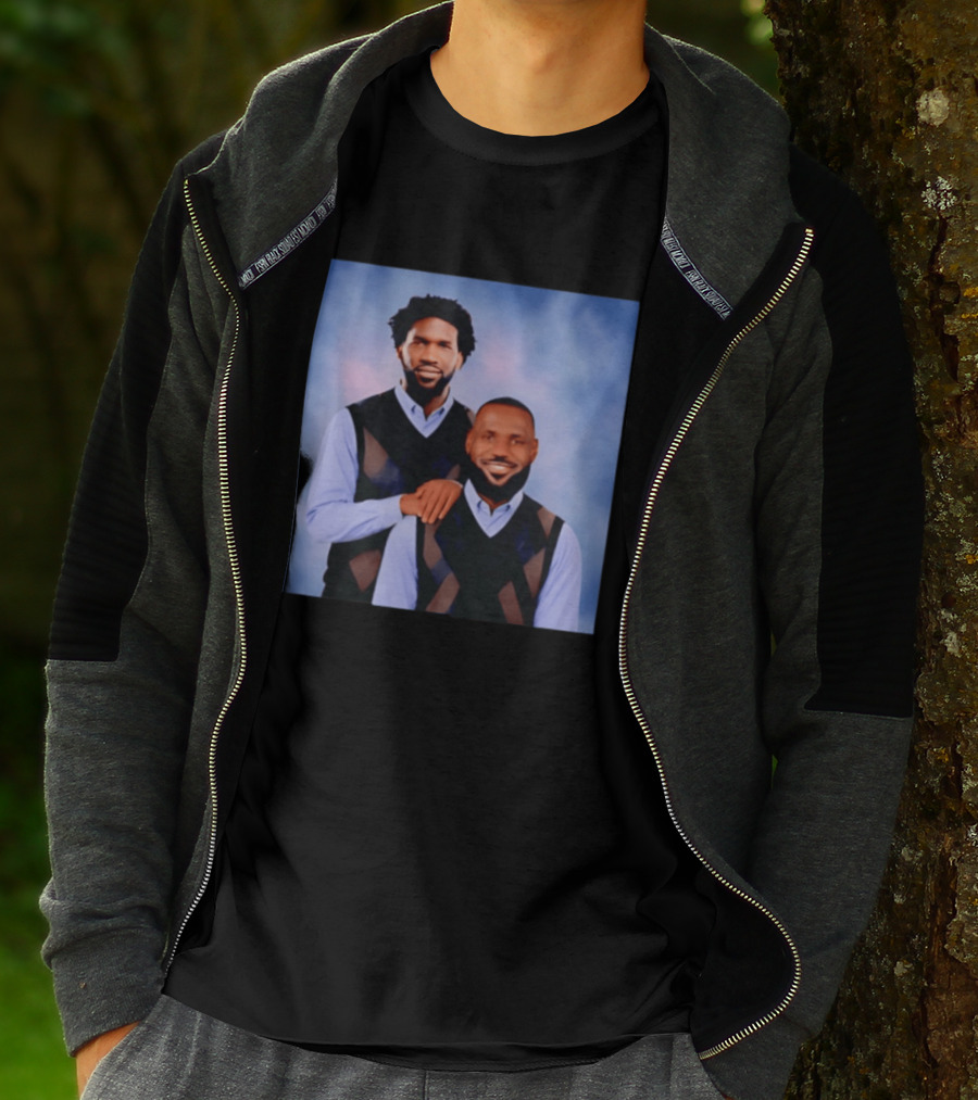 Philadelphia 76ers Lebron James Joel Embiid Step Brothers T-Shirt