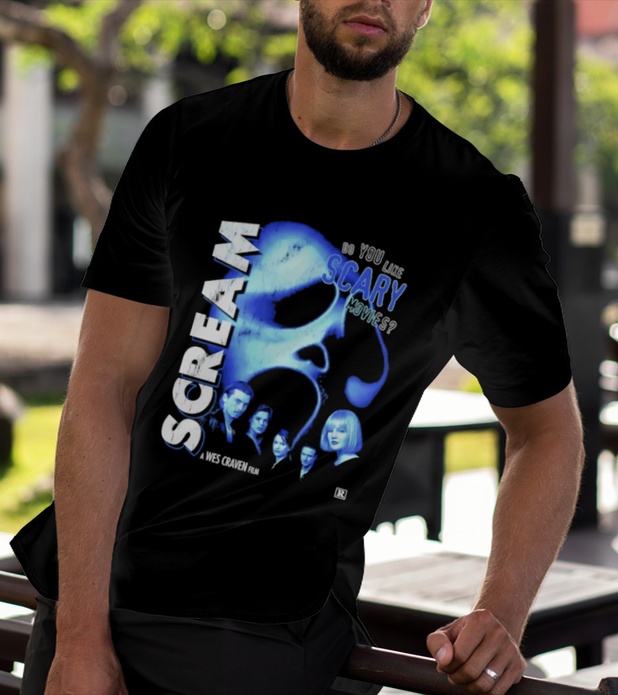 Scream Do You Like Scary Movies A Wes Craven Film Retro Collage T-Shirt