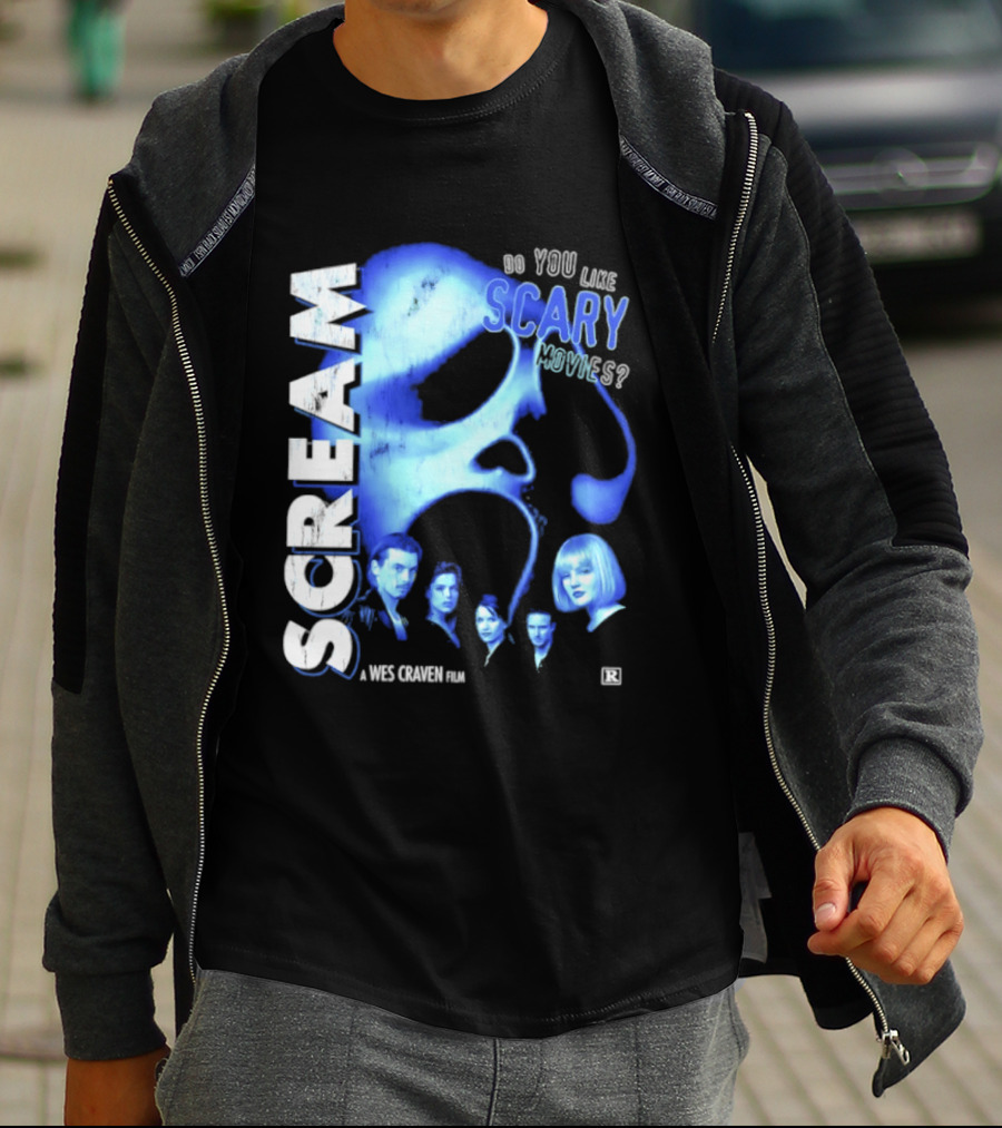 Scream Do You Like Scary Movies A Wes Craven Film Retro Collage T-Shirt