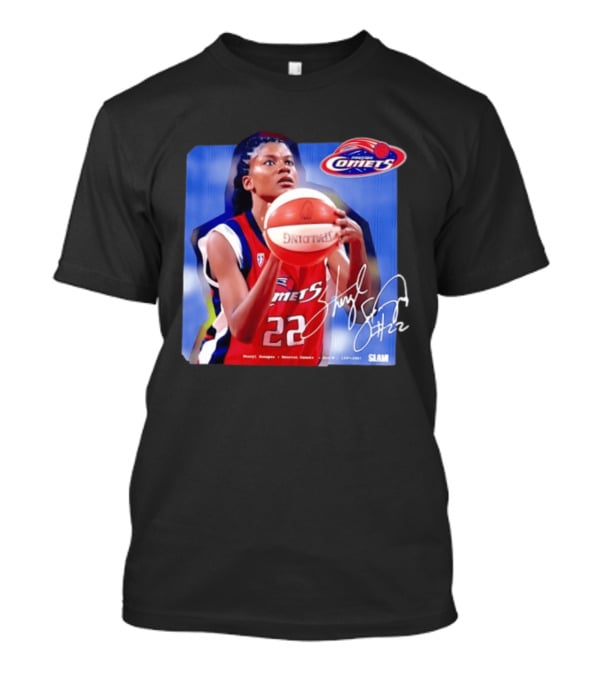 Sheryl Swoopes Houston Comets SLAM WNBA Legends 22 Spalding Basketball T-Shirt