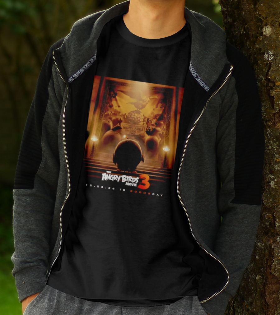 The Angry Birds Movie 3 Honoring Mighty Eagle 12 23 26 Boomsday T-Shirt
