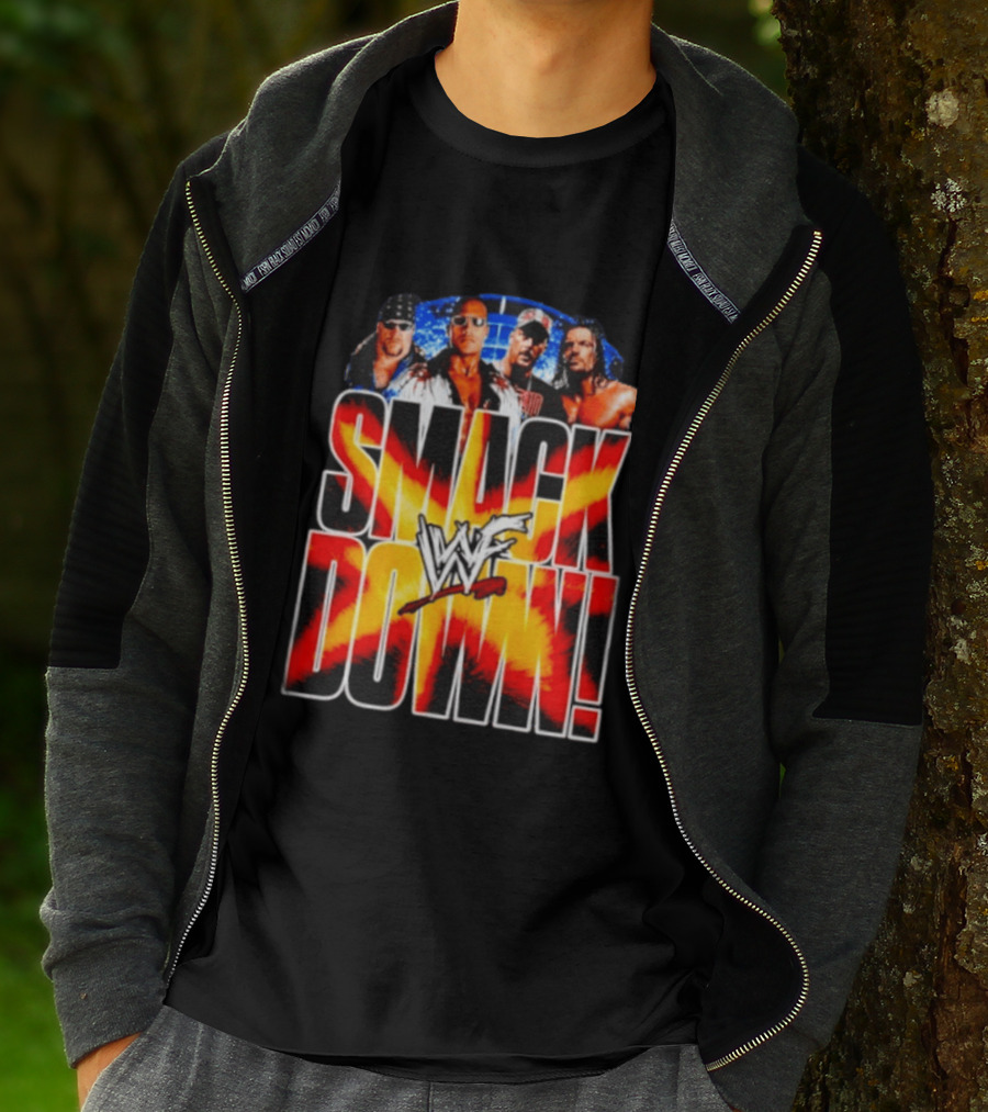 WWF SmackDown The Undertaker The Rock Stone Cold Steve Austin Triple H T-Shirt