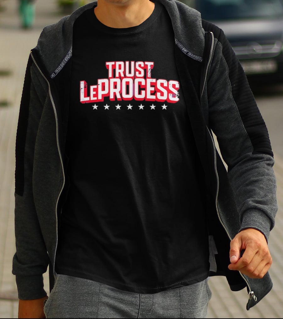 Trust LeProcess Basketball Phrase With Stars T-Shirt