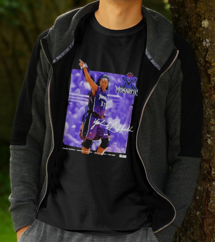 WNBA Yolanda Griffith 33 Sacramento Monarchs Basketball Legends T-Shirt