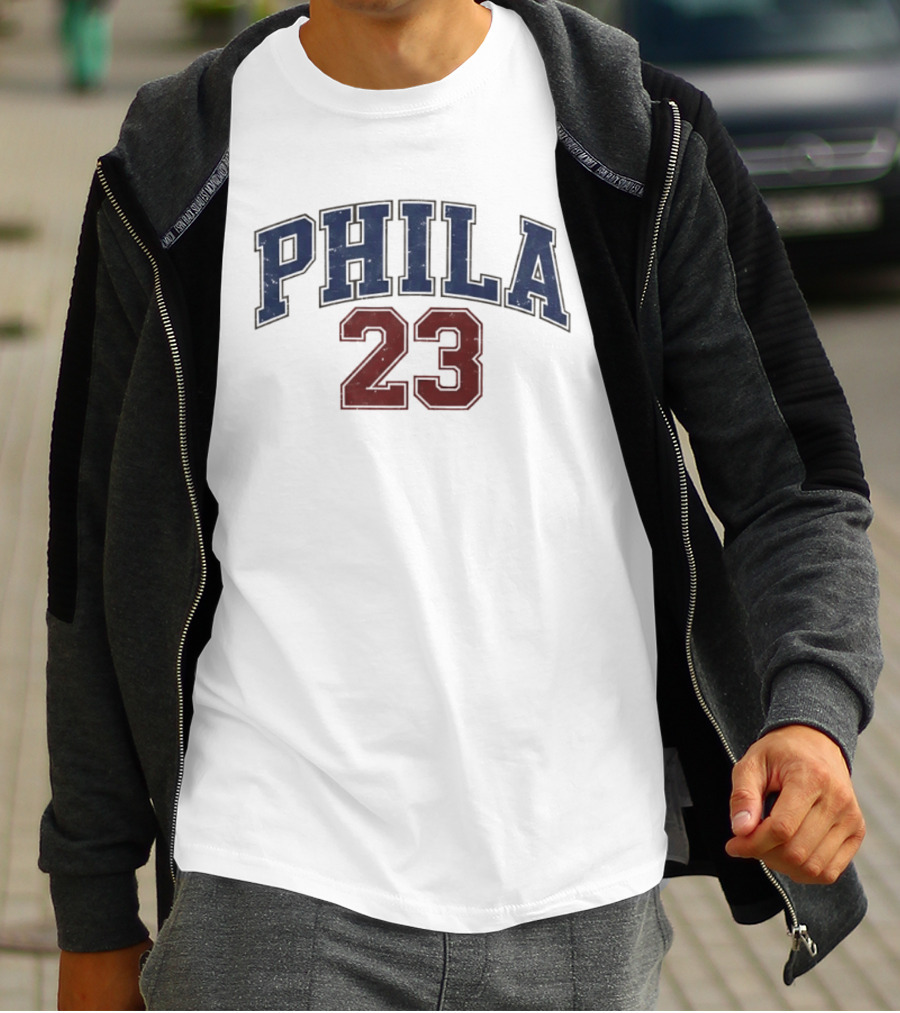 Phila 23 LeBron James Philadelphia 76ers NBA 2026 T-Shirt