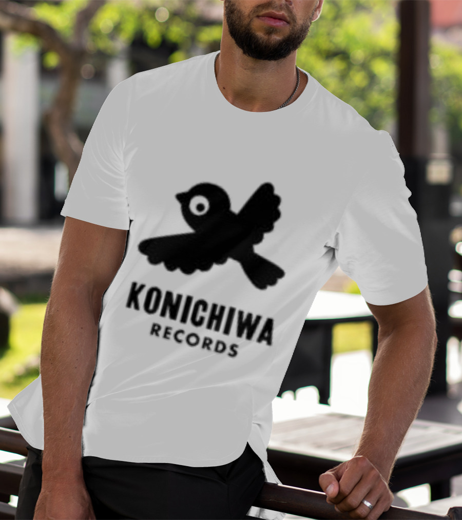 Konichiwa Records Black Bird Icon Gray Robyn Store T-Shirt