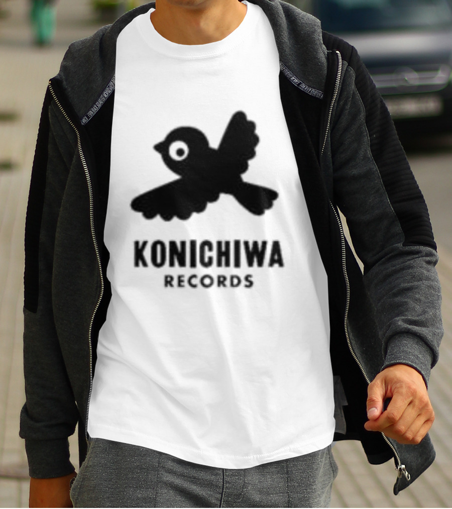 Konichiwa Records Black Bird Icon Gray Robyn Store T-Shirt