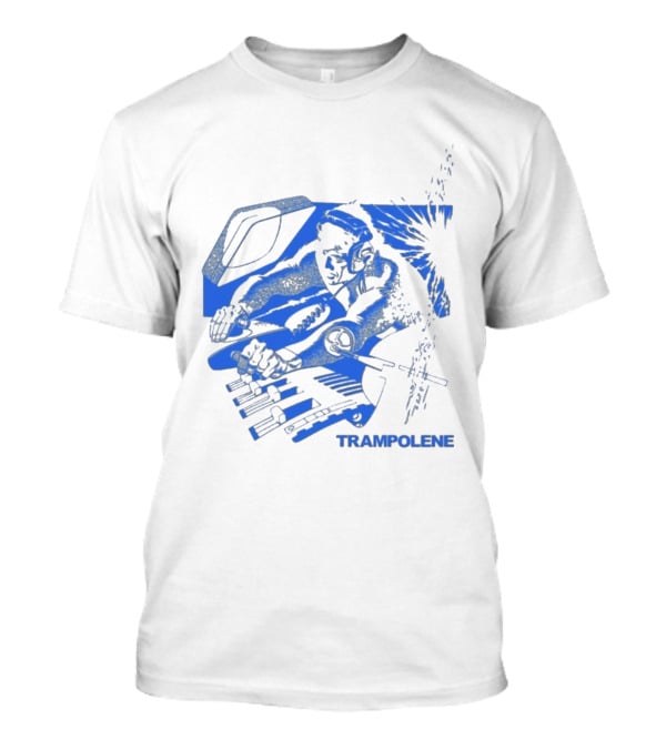 Trampolene DJ Tramps Music Mixing Motorcycle T-Shirt